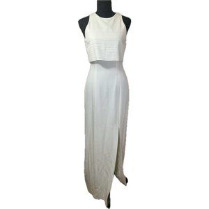Cache' Sleeveless Cream Bridal Dress   Size 2